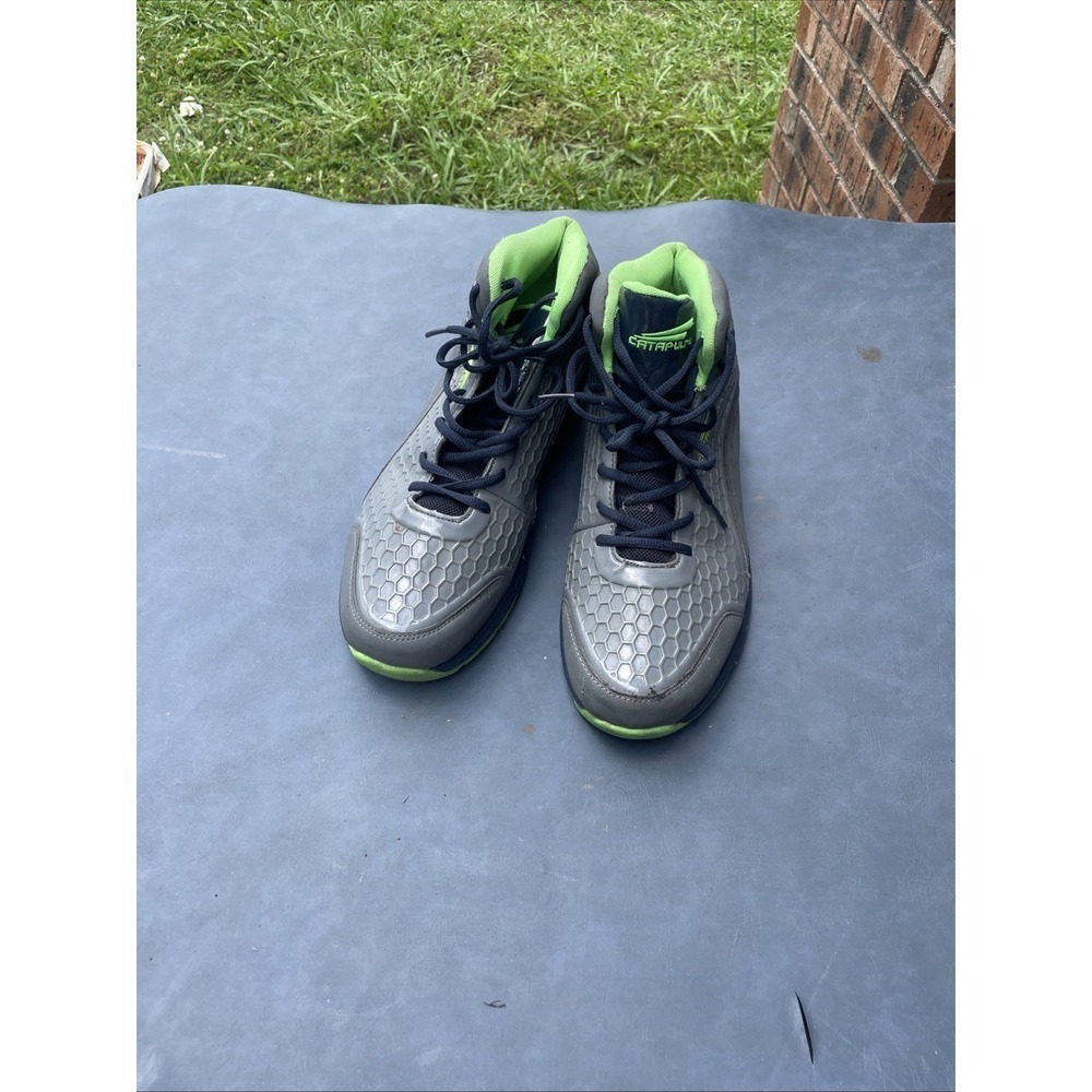 Catapult Men's Size 12 Gray Lace-Up High‎ Top Athletic Sneakers
